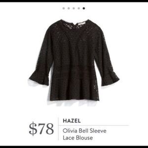 Hazel
Black lace top - size small